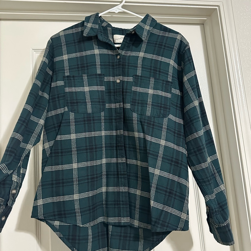 Green Plaid Shirt
